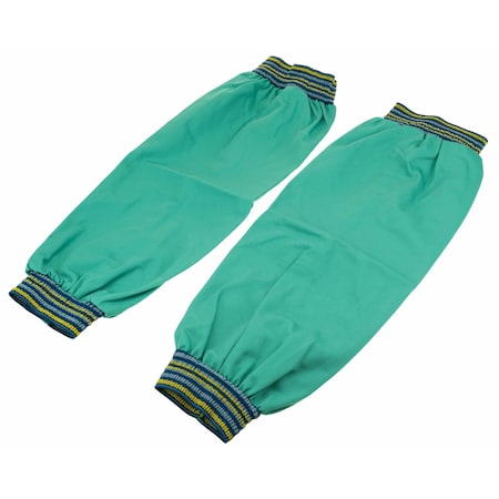 Powerweld FR Cotton Welding Sleeves, 9oz Green, 18 in. Length w/ 2 in. Elastics, PR PWGFRSE